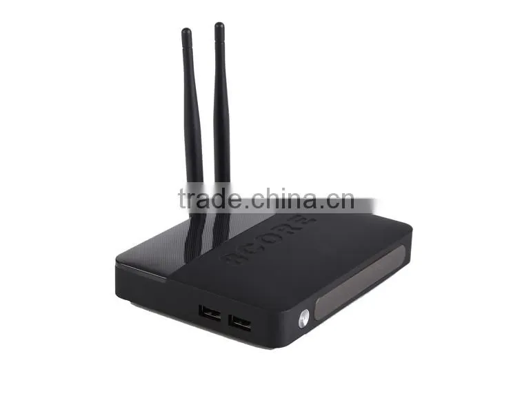 octa core Android 5.1 TV Box RK3368 Cortx-A53 Octa Core 2GB 16GB H.265 4Kx2K BT4.0 With 2 Antenna Smart Media Player