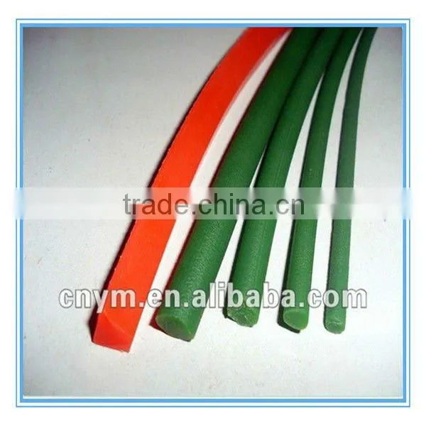 Colored rubber strip