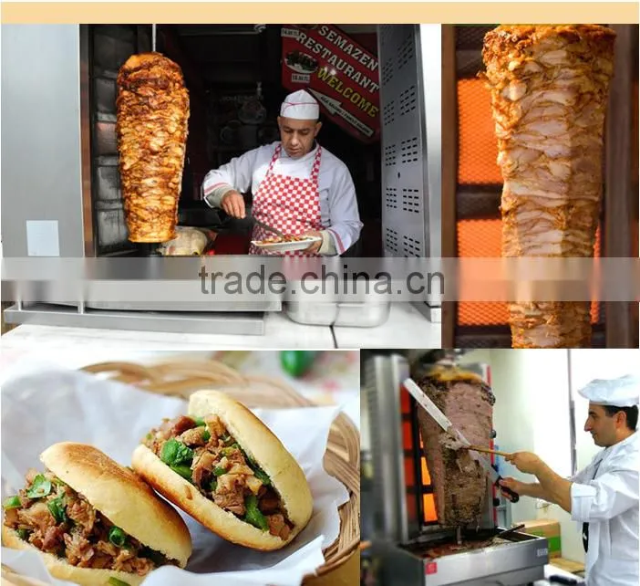 China hot!Smokeless environmental friendly meat barbecue grill machine with gas heating