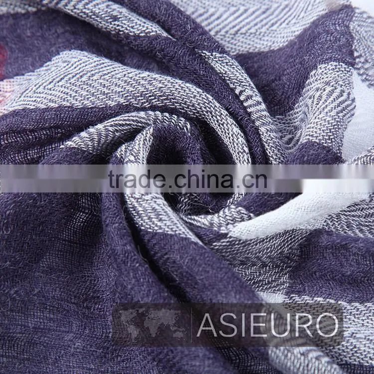 Yarn Dyed Woven Stripe Scarf For Unisex , BSCI and Sedex