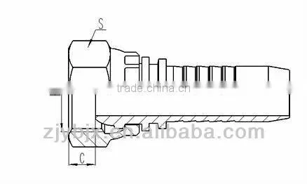 Carbon steel brand name hydraulic hose fittings
