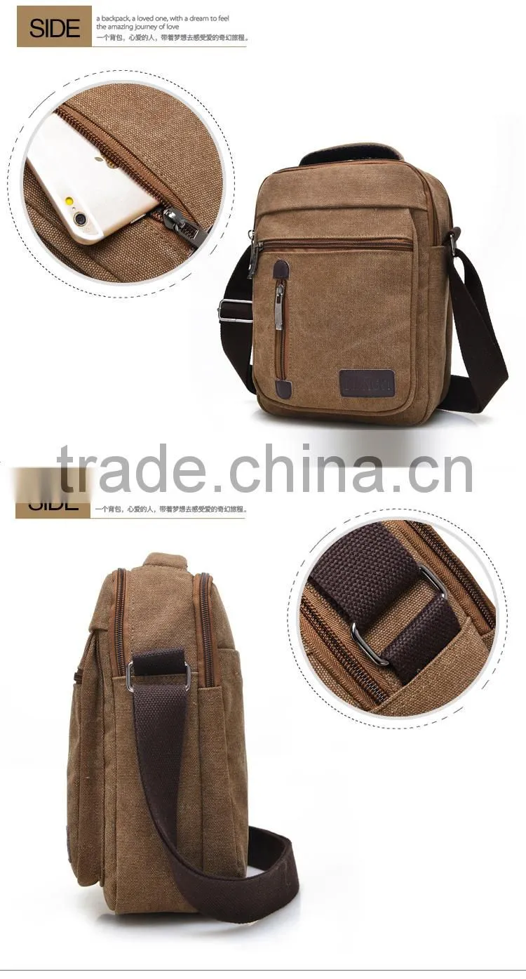 Men's Vintage Canvas bags School Shoulder Bag messenger Bag