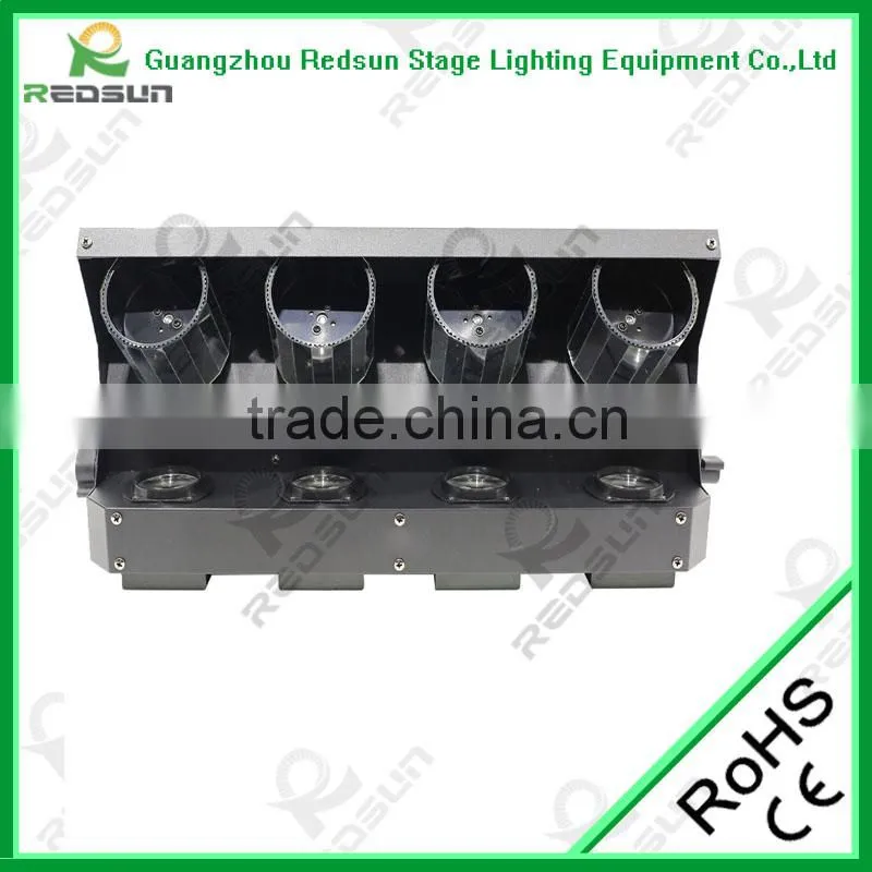 Professional delicate 60W DMX RGBW 4in1 LED Four Head Scan Light