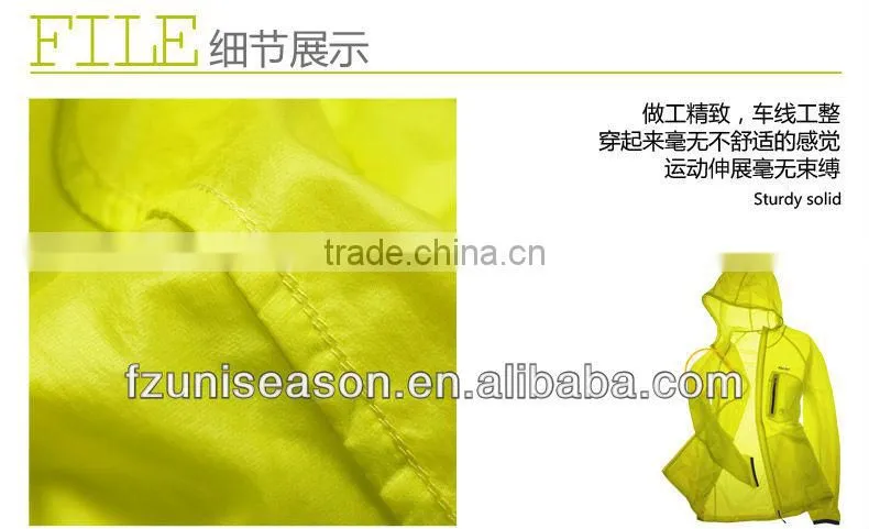 Wholesale summmer windbreaker jackets with bag