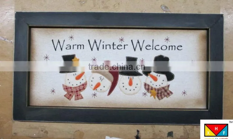 Hot sale wire wooden photo frame christmas decoration