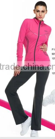 Custom fashion stretch melange fitness wear