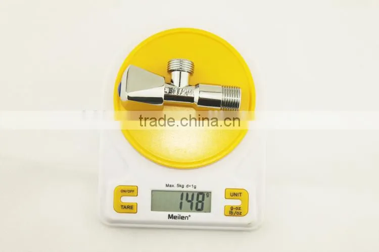 New Modern Wall Mounted Bathroom Triangle Valves Nickel Brushed 1/2" Stop Valve