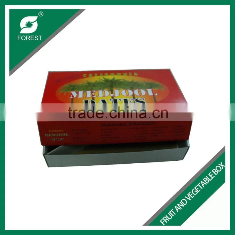 ONE TOP AND ONE BOTTOM STYLE CORRUGATED MANGO PACKING BOX FALT PACK FRUITS SHIPPING CARTONS FOR SALE