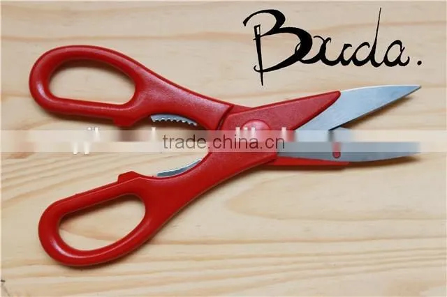 Multifunction high quality kitchen scissors with plastic handle BD-S1701