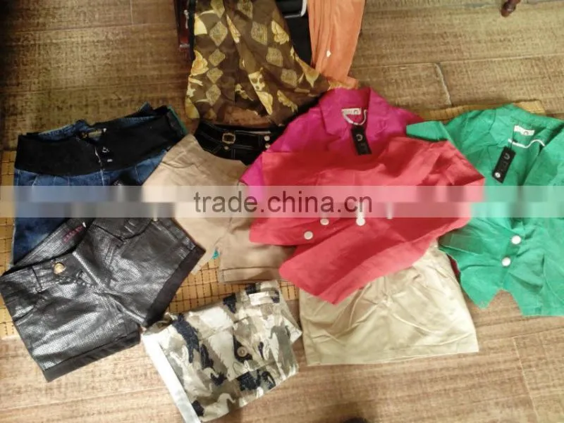 used clothing / used short jean pants