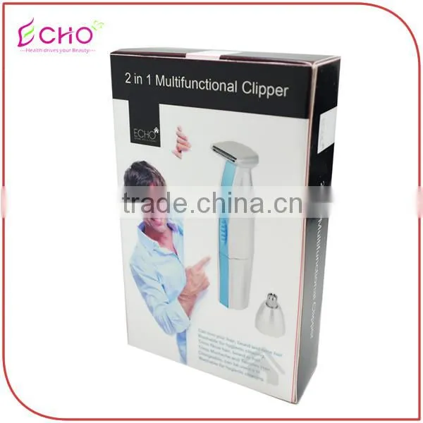 Electric 2 in 1Multifunctional Nose and Hair Trimmer with Grooming Head