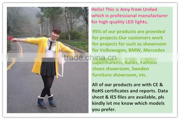 Top grade COB LED chip with high luminums efficiency and high CRI 3x45w square led grille light