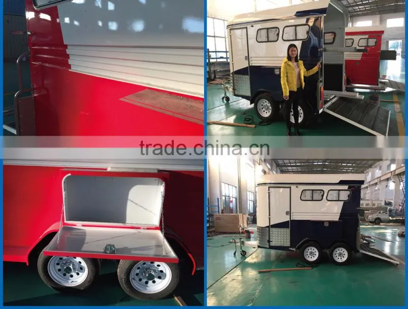 Unique Horse float trailer,Camper Horse float trailer,Angle horse float