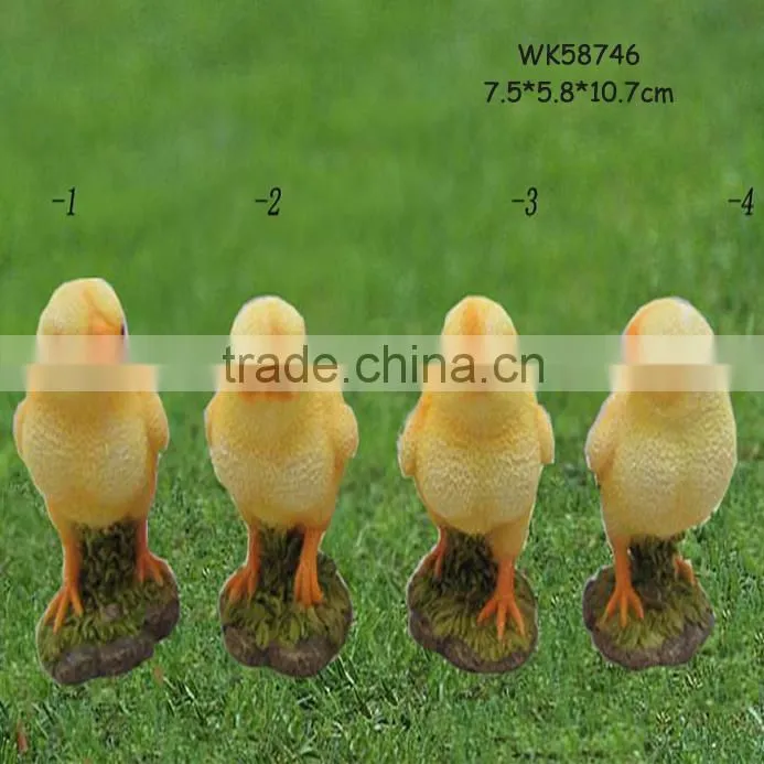 Hot selling polyresin garden decorative hens