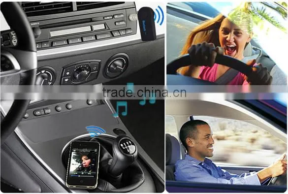 3.5mm Car Home Stereo Audio Bluetooth Hands-free Music Receiver Mic Cable Adapter SV007306