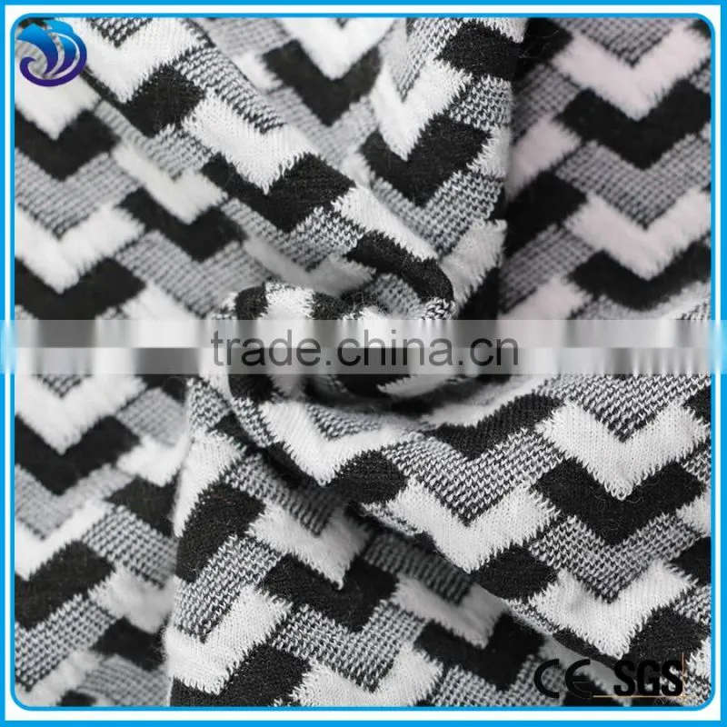 polyester rayon Spandex For garment Fashion Dress Jacquard Fabric