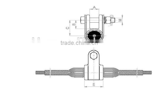 electric power fitting-suspension clamp