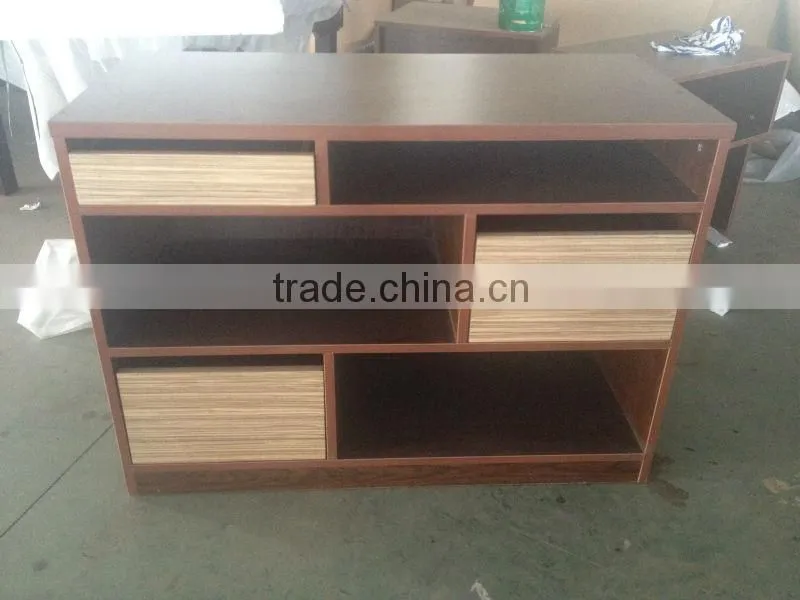 different size and different color wooden TV table for hotel furniture
