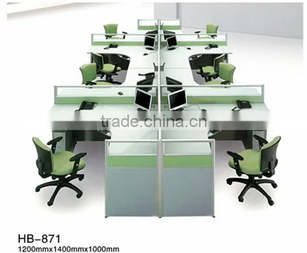 Fashion style design staff desk office workstation HB-824