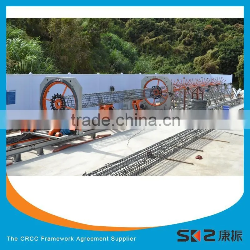 CNC deformed reinforcing steel bar cage welding making machine for bridge