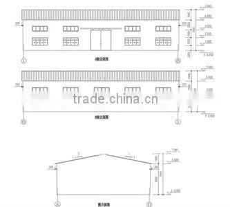 sandwich panel steel structure prefab house with ISO&B.V. certificated