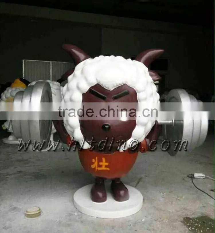 life size fiberglass sheep statue
