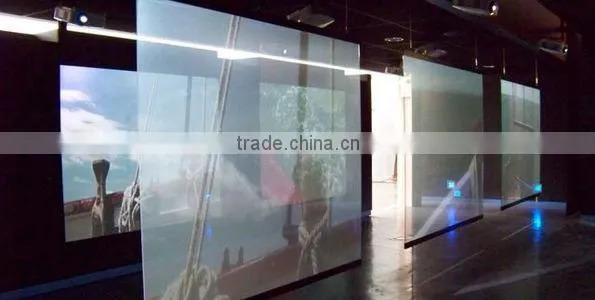 popular holographic effect tranaparent rear projection screen film
