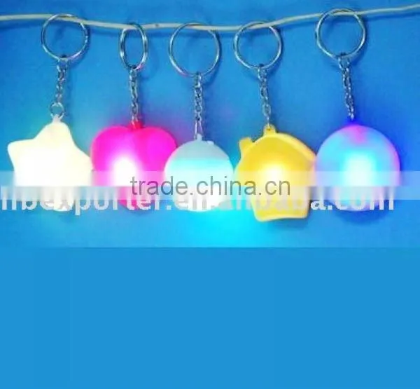led keychain light heart shaped led keychain light