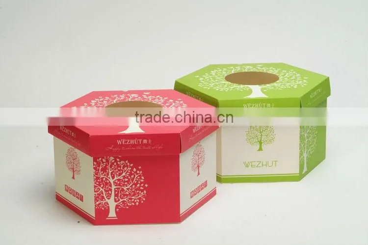 New design Natural OEM hamburger paper box