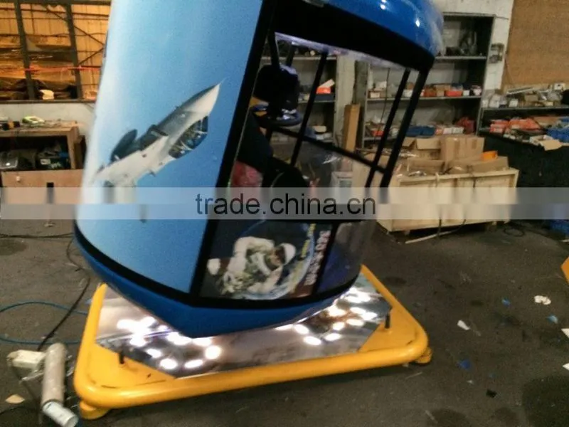 360 degree flight simulator with flying game and driving car simulator
