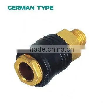 Pneumatic hydraulic quick release coupling