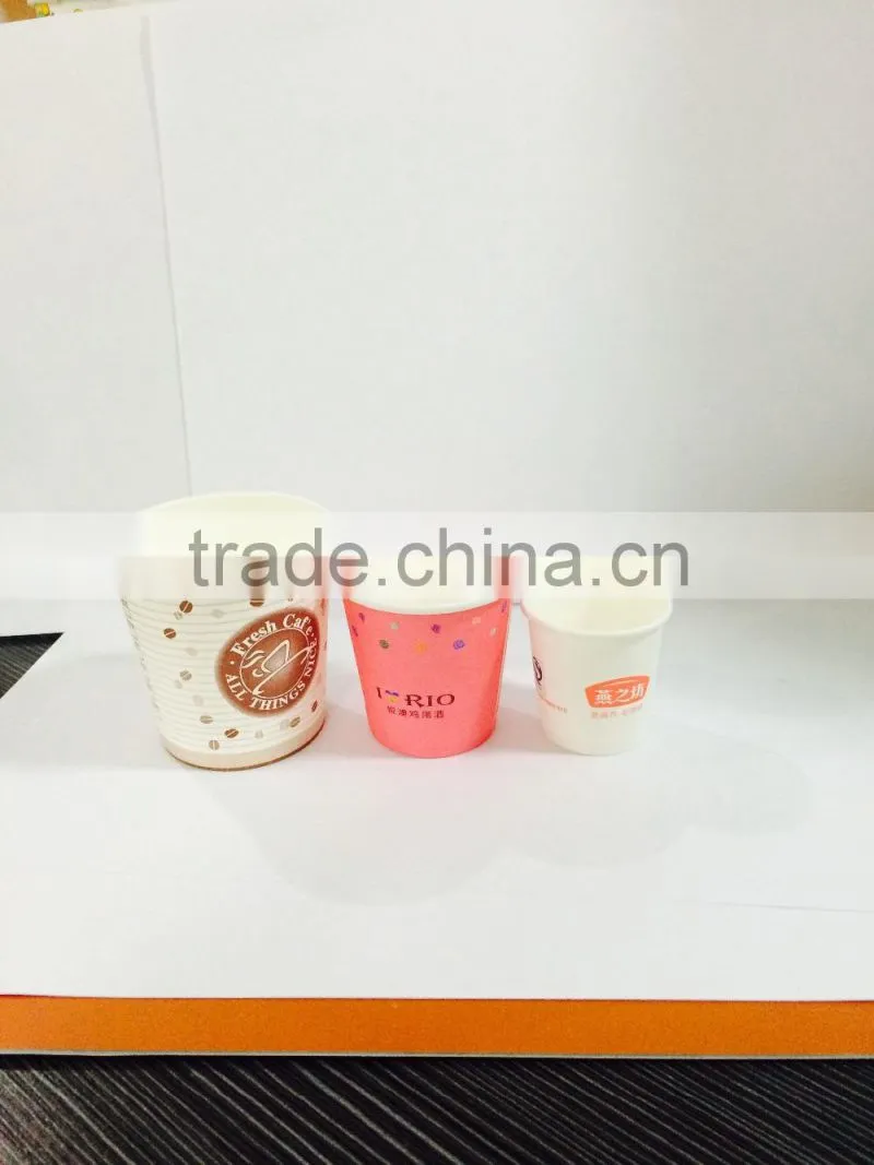 different size tasting paper cup to promote beverage in market