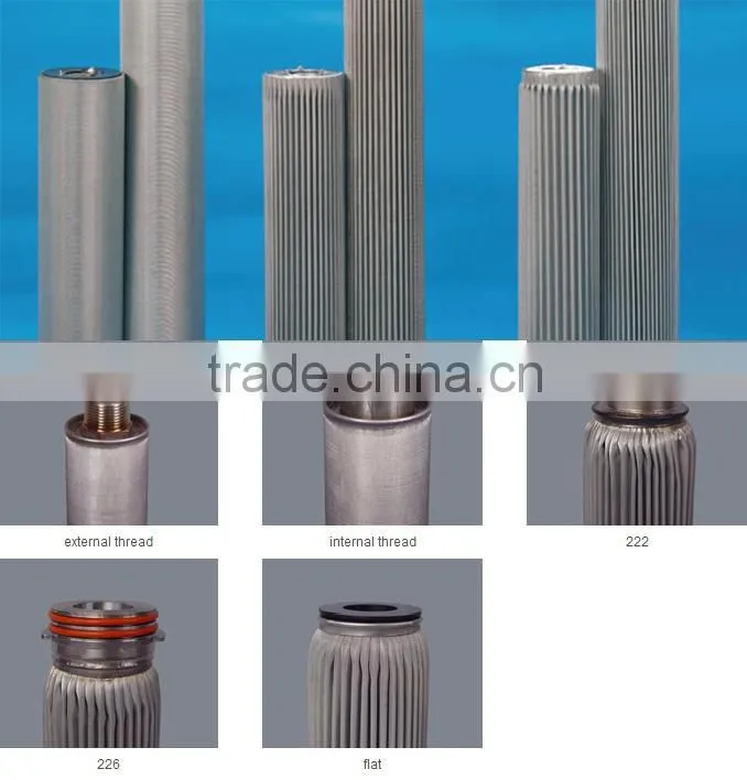 Professional polypropylene cartridge filters with CE certificate