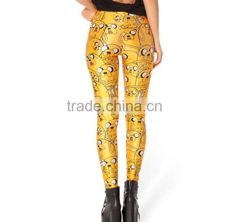 Adventure time digital printing cartoon 3d leggings pretty fashion women leggings