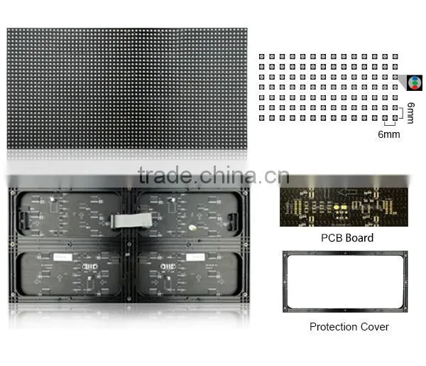 Indoor P6 SMD full color led module