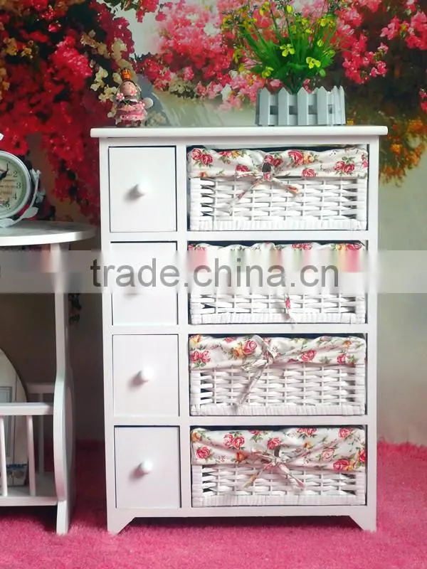 French style living room cabinet antique white solid wood sideboard popular design