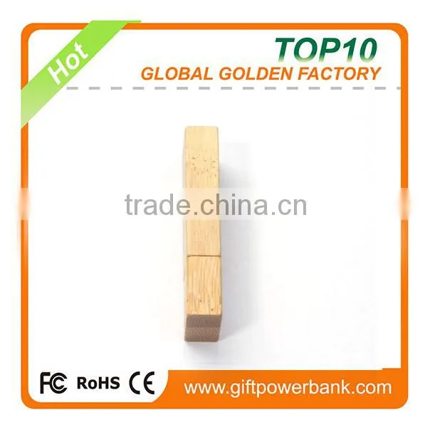 Genuine Storage Capacity Wooden USB Flash Drive for Logo silk printing