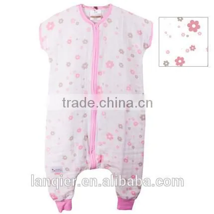 wholesale100% cotton muslin baby sleeing bag anti-kicking bag spring and summer
