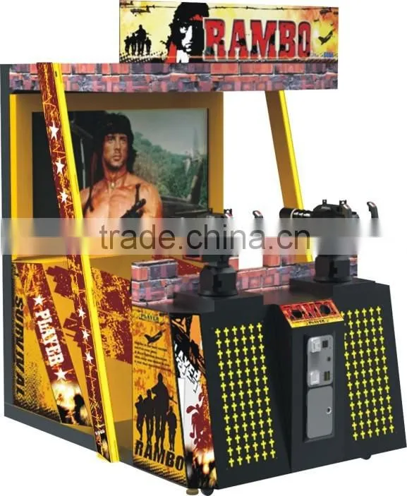 2016 Coin operated arcade electronic car racing machine/ gun shooting simulator indoor amusement game for hot sale