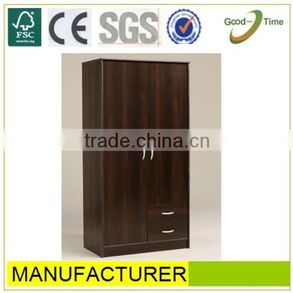 2 door cheap bedroom wooden wardrobe