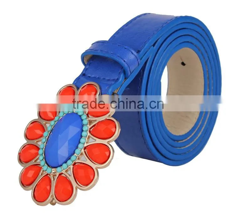 2015 Fashion Rhinestone PU Belts for Dress SWF-15070206