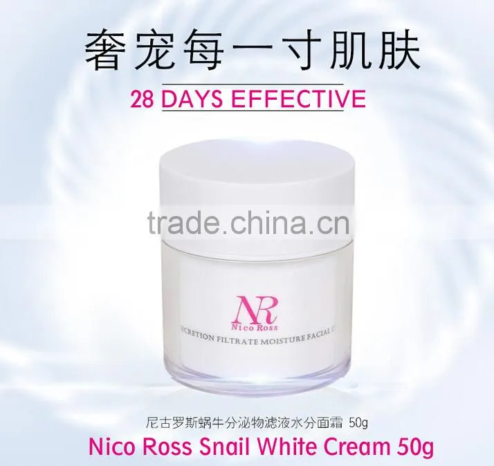 Nico Ross best snail cream remove wrinkle Snail Whitening White face cream