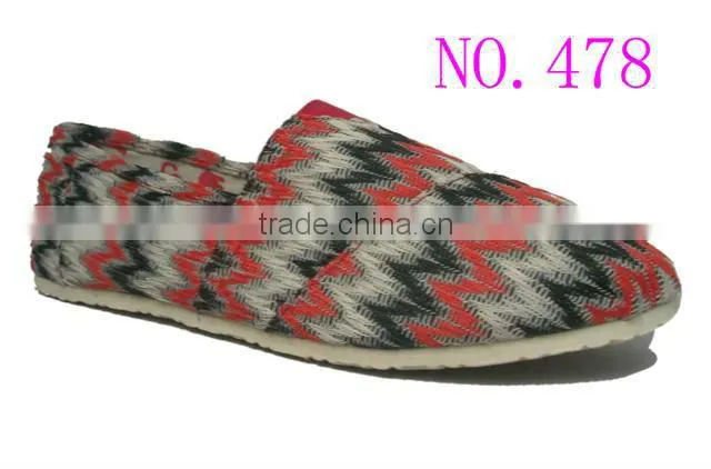 China cheap canvas shoes fashion ladies office shoes