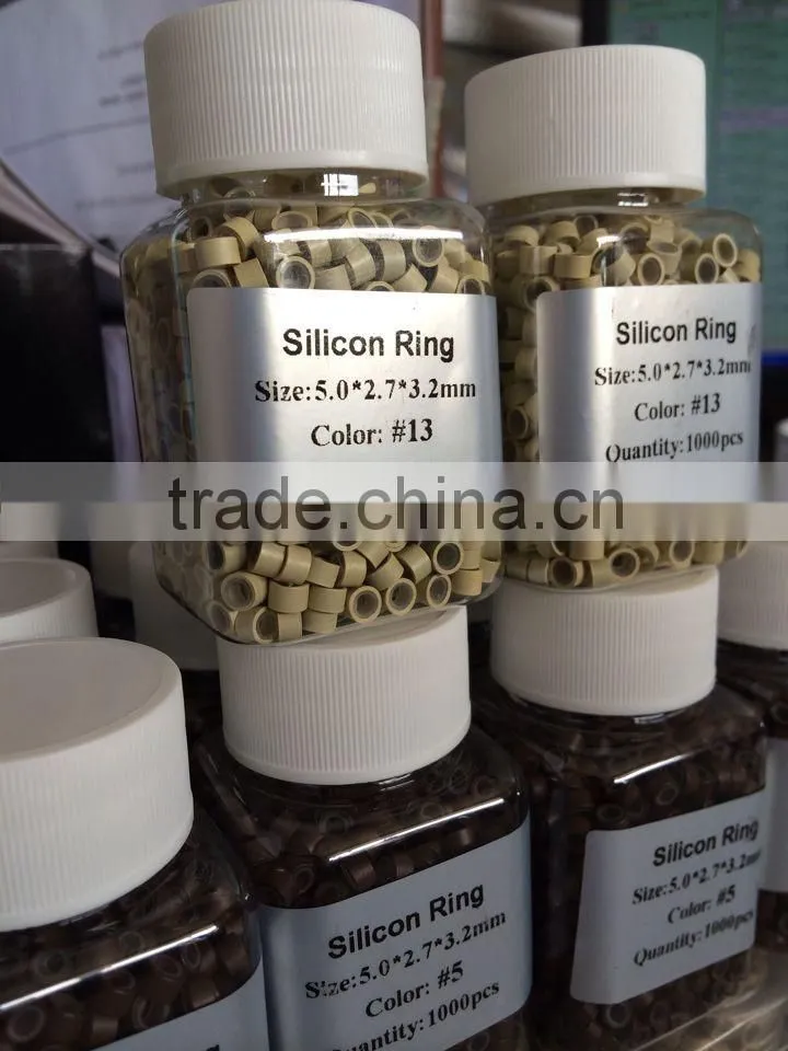 Silicon micro rings, micro rings with screw, nano rings for hair extension