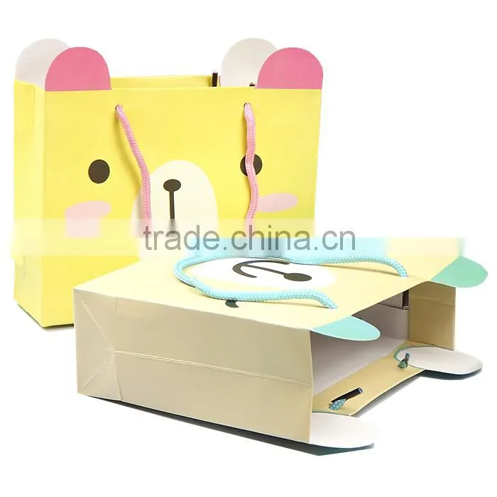 Cute Bear Face 2 Sides Mini Paper Bag