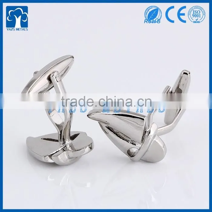 custom metal silver cufflink