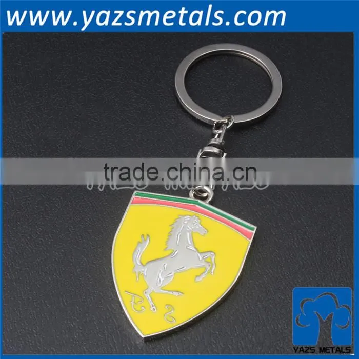 custom design soft enamel metal car keychain