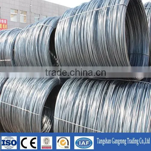 q235 high quality hot rolled steel wire rod for welding electrod/nails