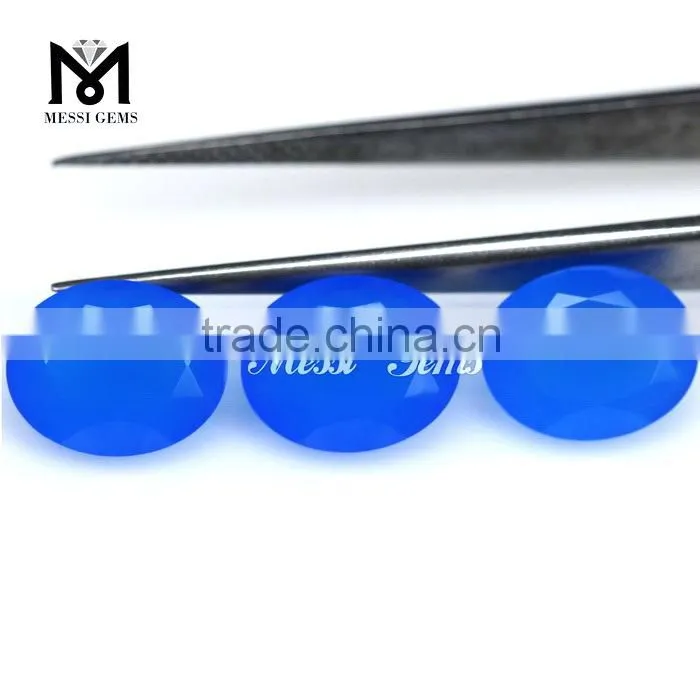 Hot Fashion Oval 8x10 Loose Blue Agate