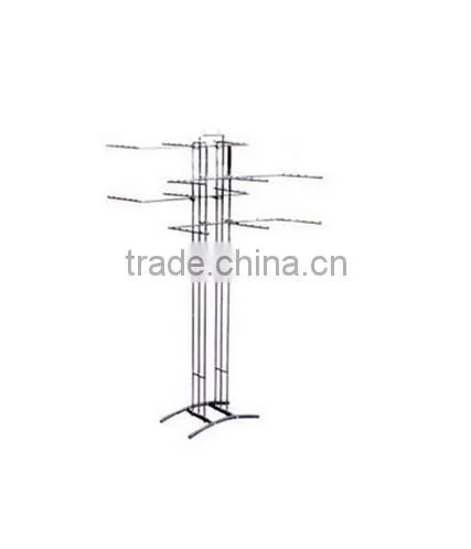 stainless steel floor display stand display racks on hot sale